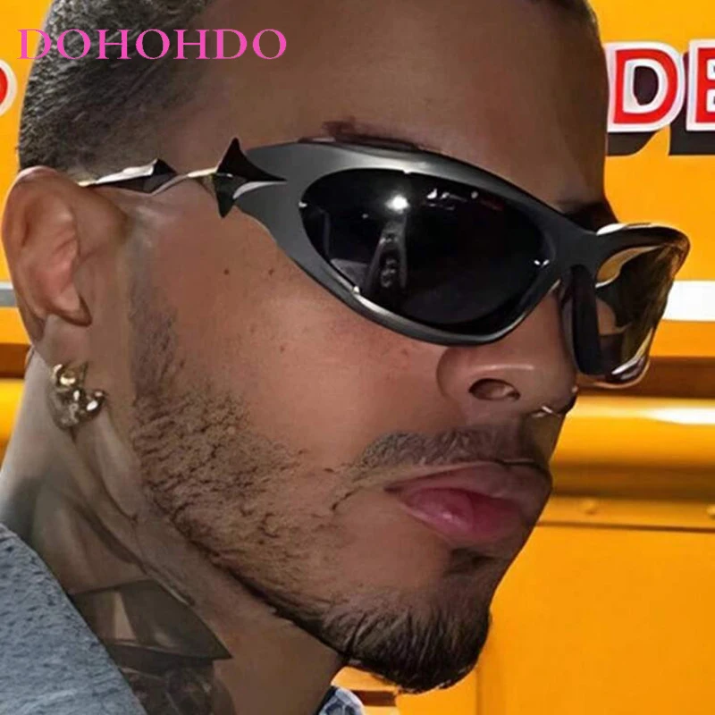

Fashion Y2K Punk Sunglasses Women Luxury Designer Futuristic Sunglasses Men Outdoor Sports Windproof Goggles Unisex Lentes UV400