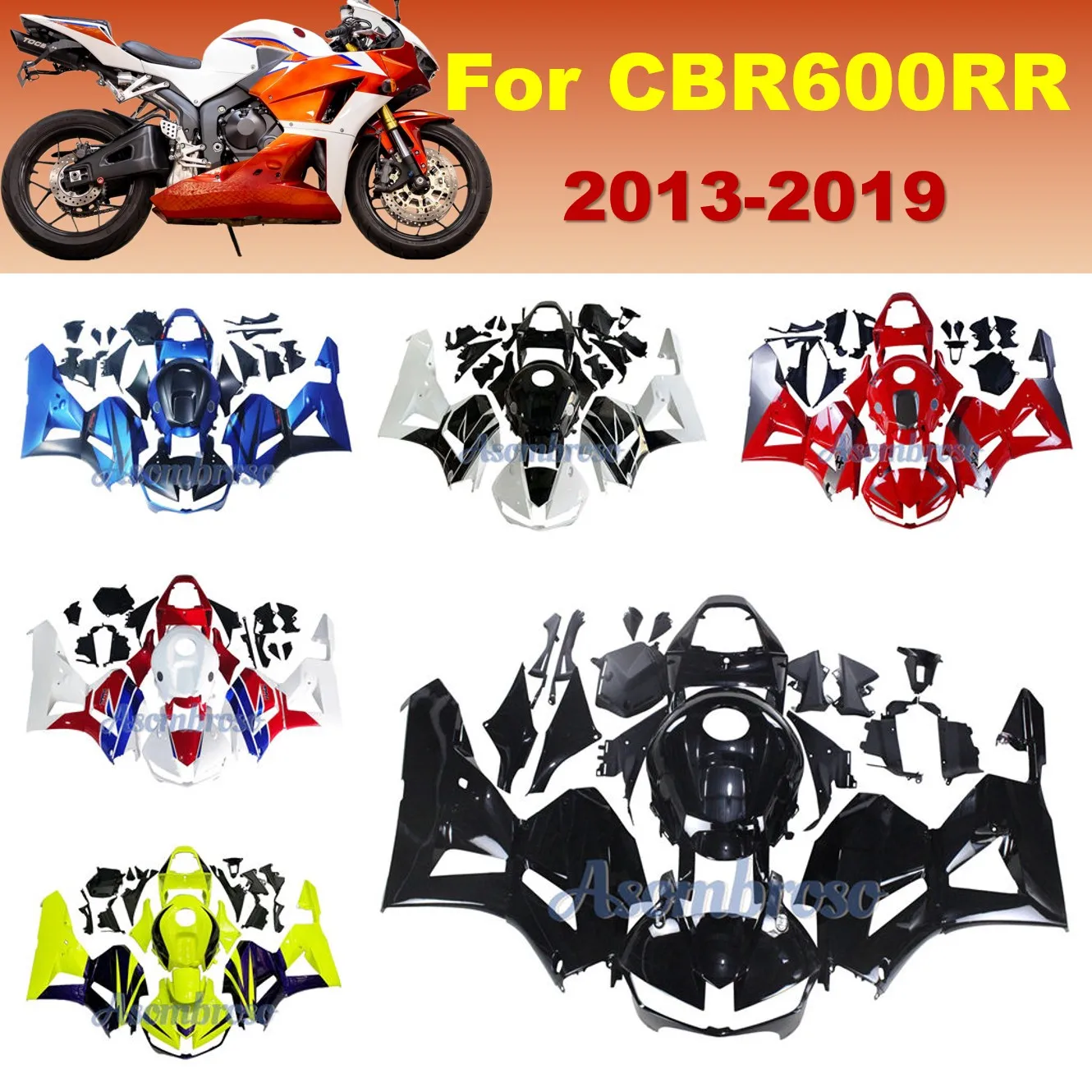 Motorcycle Fairing Kit for Honda CBR600RR 2013-2019 CBR600 F5 ABS Plastic Fairings CBR 600 RR Custom Bodyframe Protective Cover