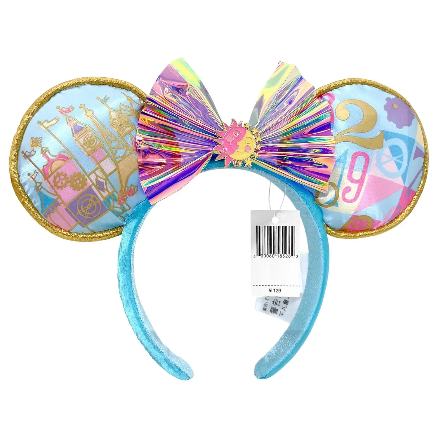 Disney Minnie Mickey Ears Headband Holiday Party Sequins Headdress Bows EARS COSTUME Headband Cosplay Plush Adult/Kids Gift image 3