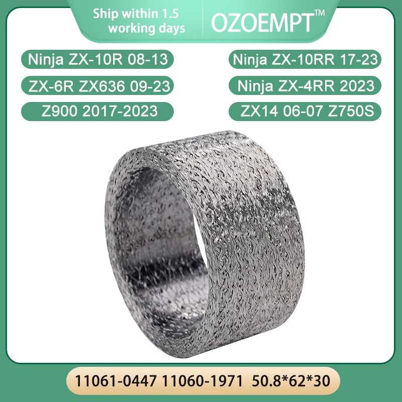 

OZOEMPT OZOEMPT 50.8*62*30 mm Motorcycle Gasket, Muffler Applications:Ninja ZX-4RR 2023 ZX636 13-23 ZX-14 06-07 Z900 17-23 Z750S