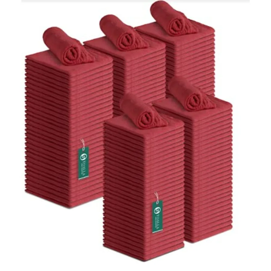 

Набор хлопковых полотенец для мастерской, 150 шт., размер 14x14 дюймов, впитывающие тряпки для уборки и многофункциональные полотенца для автомобилей