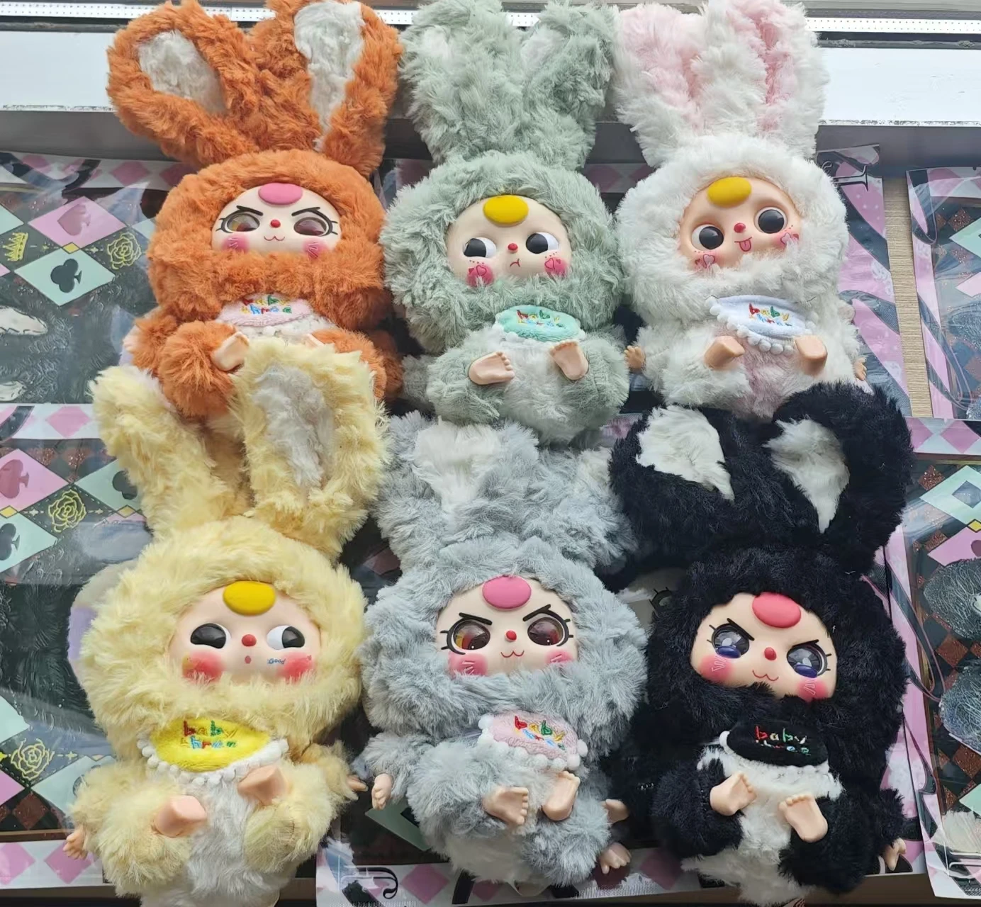 

!@!Charming trendy plush keychain creative blind box dolls suitable for festival presents and cute decor