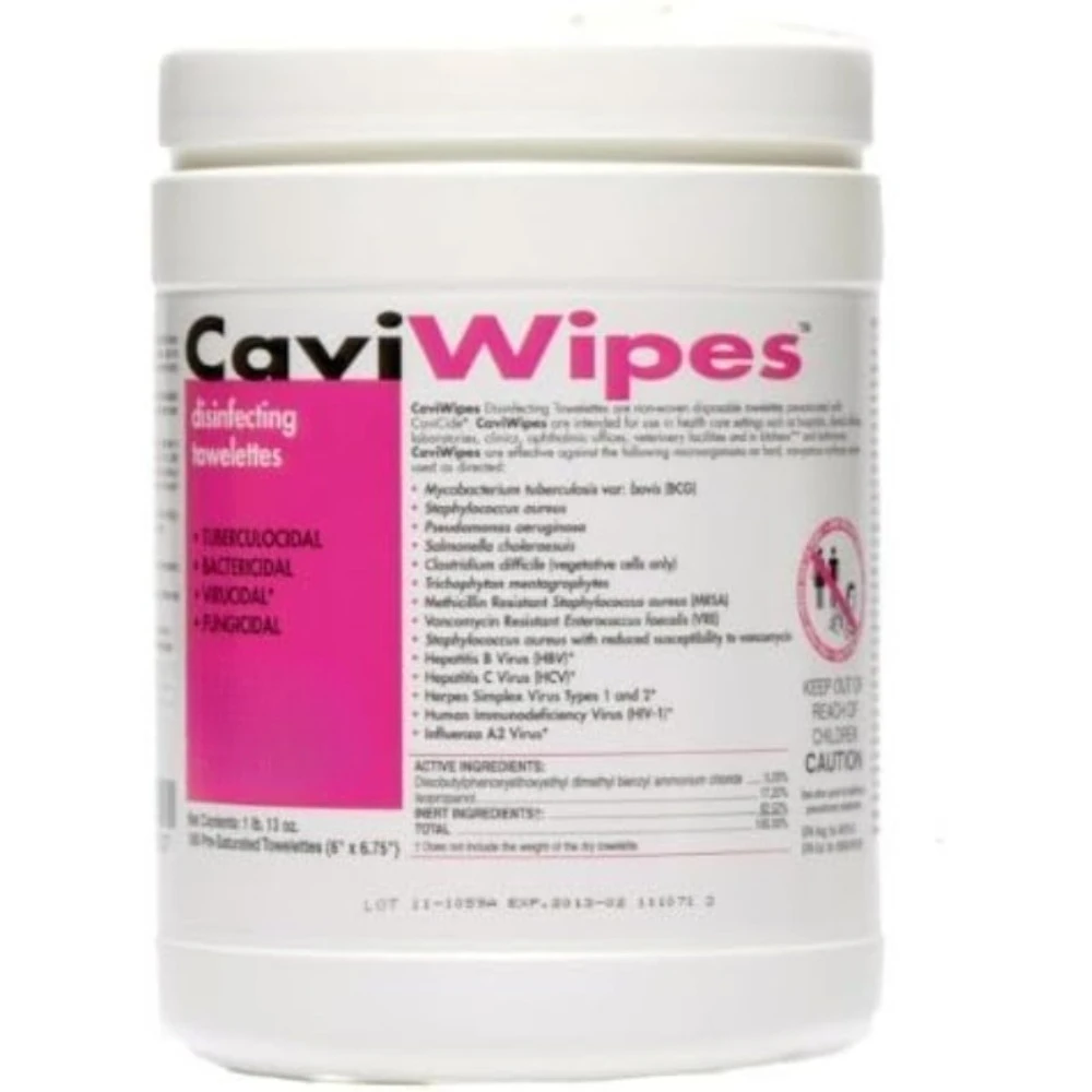 

Hot Sale.CaviWipes, Disposable Germicidal Cleaner & Healthcare Disinfecting Wipes,160 Wipes, 12 canisters/cs, 12 per Case-NEW
