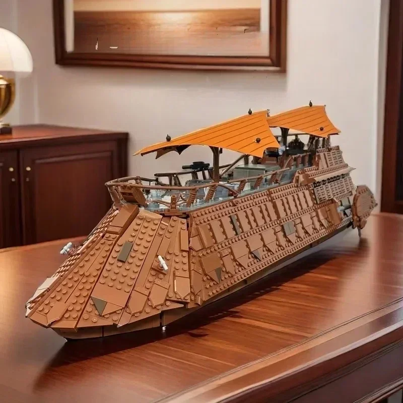 3942PCS Vintage Sail Barge Building Blocks 75397 Kit modello di nave classica da collezione Giocattolo fai da te per adulti Bambini Natale Compleanno