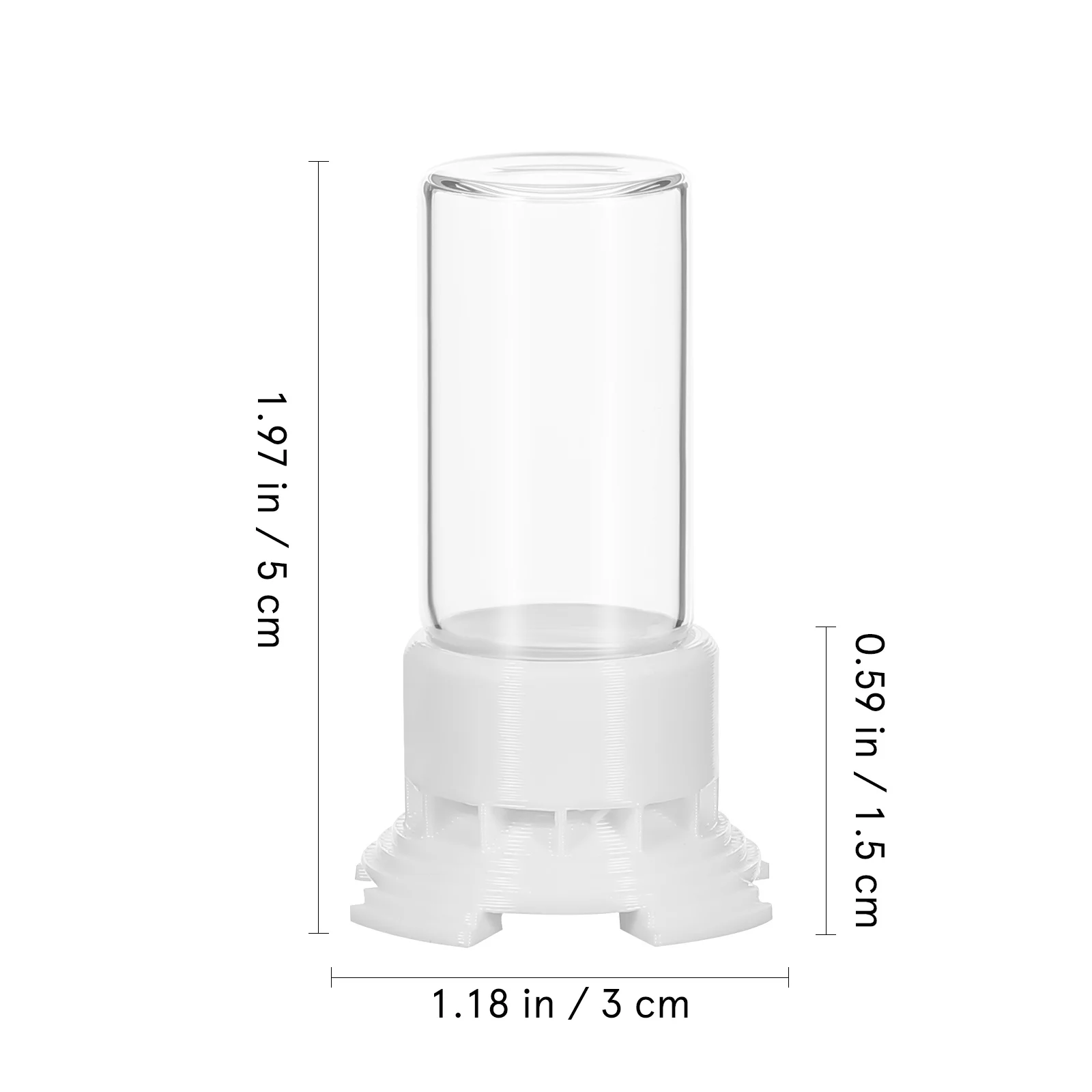 2 قطعة كوب تغذية عش النمل إمدادات المياه العذبة في أي وقت لا مزعج للمعمرة بناء زجاجي بلاستيكي قوي