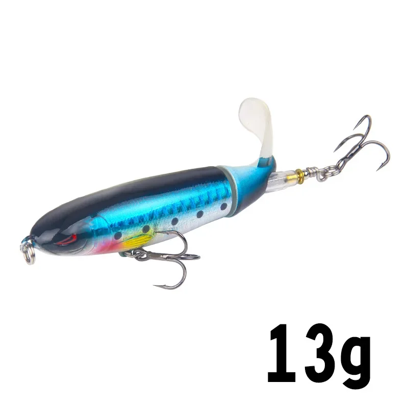 1 Stuks Plopper Vissen Lokken 13G/15G/35G Meerval Lokt Voor Visgerei drijvende Roterende Staart Kunstmatige Aas Crankbait
