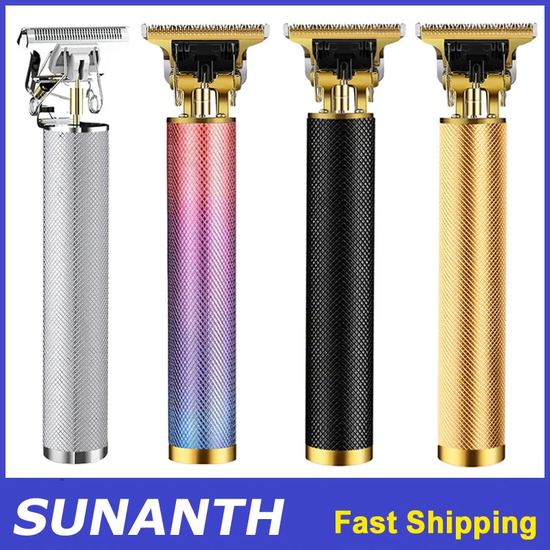 

Portable Cordless Trimmer USB Charging Shaver Barber T9 Vintage Hair Cutting Machine Electric Beard Clipper For Hairdressers