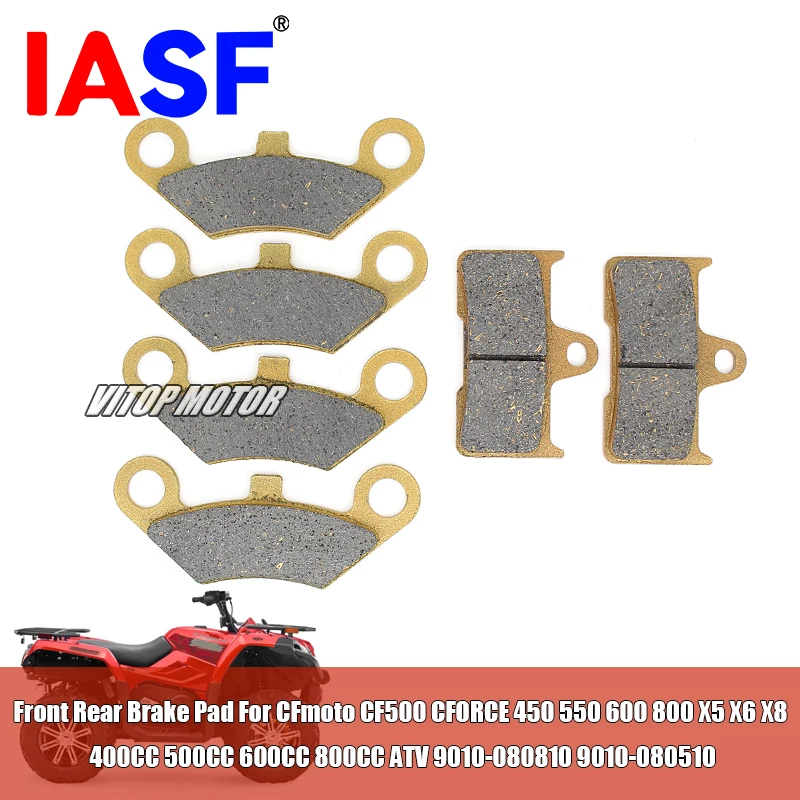 For CFmoto CF500 CFORCE 450 550 600 800 X5 X6 X8 400CC 500CC 600CC 800CC ATV Front Rear Brake Pads 9010-080810 9010-080510