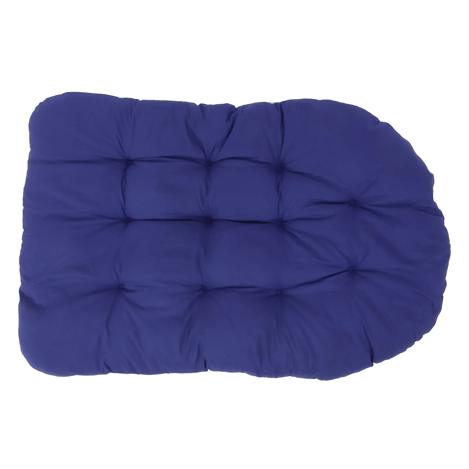 سلة معلقة وسادة كرسي سميكة عالية الكثافة رغوة مقاوم للماء مقاومة للأشعة فوق البنفسجية في الهواء الطلق البيض سوينغ صالة وسادة للمقعد الروطان #5