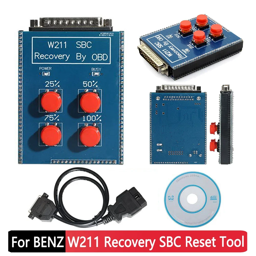 Car Repair Tool LED Light OBD Recovery SBC Reset Tool Code C249F Car Inspection Tools for Mercedes Benz SBC W211/R230 OBD2