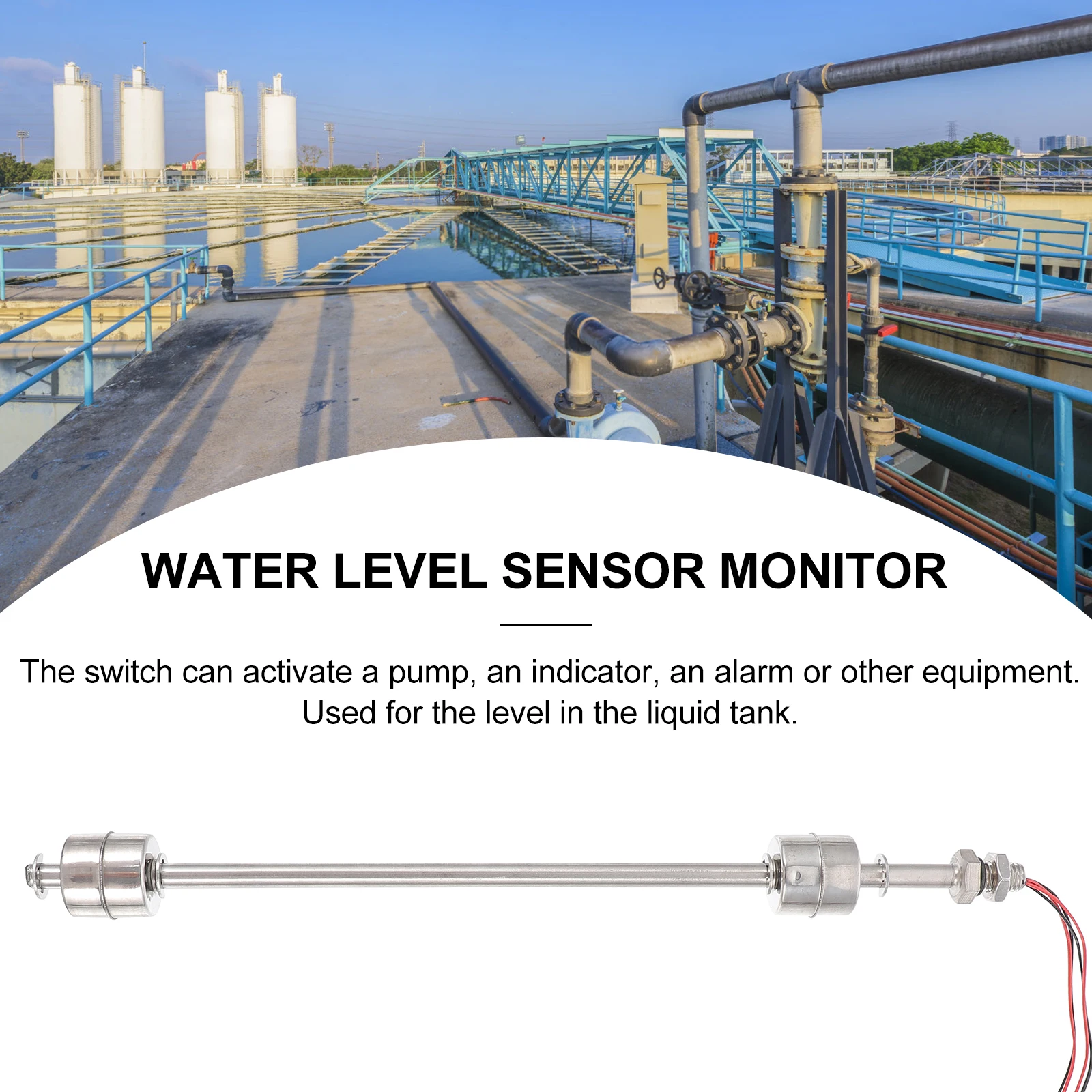 

Float Switch Horizontal Liquid Water Level Sensor Monitor Stainless Float Ball Switch Aquarium Parts