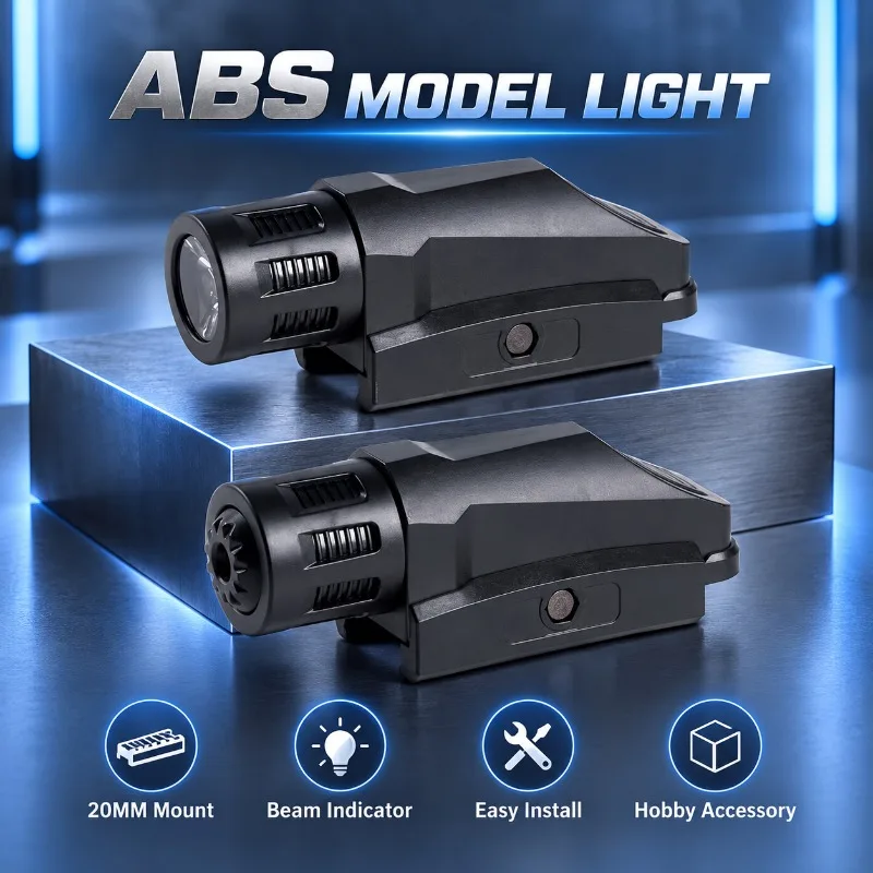 ABS Housing Hobby Ornament Light Beam Indicator for 20mm Guide Rail Installation