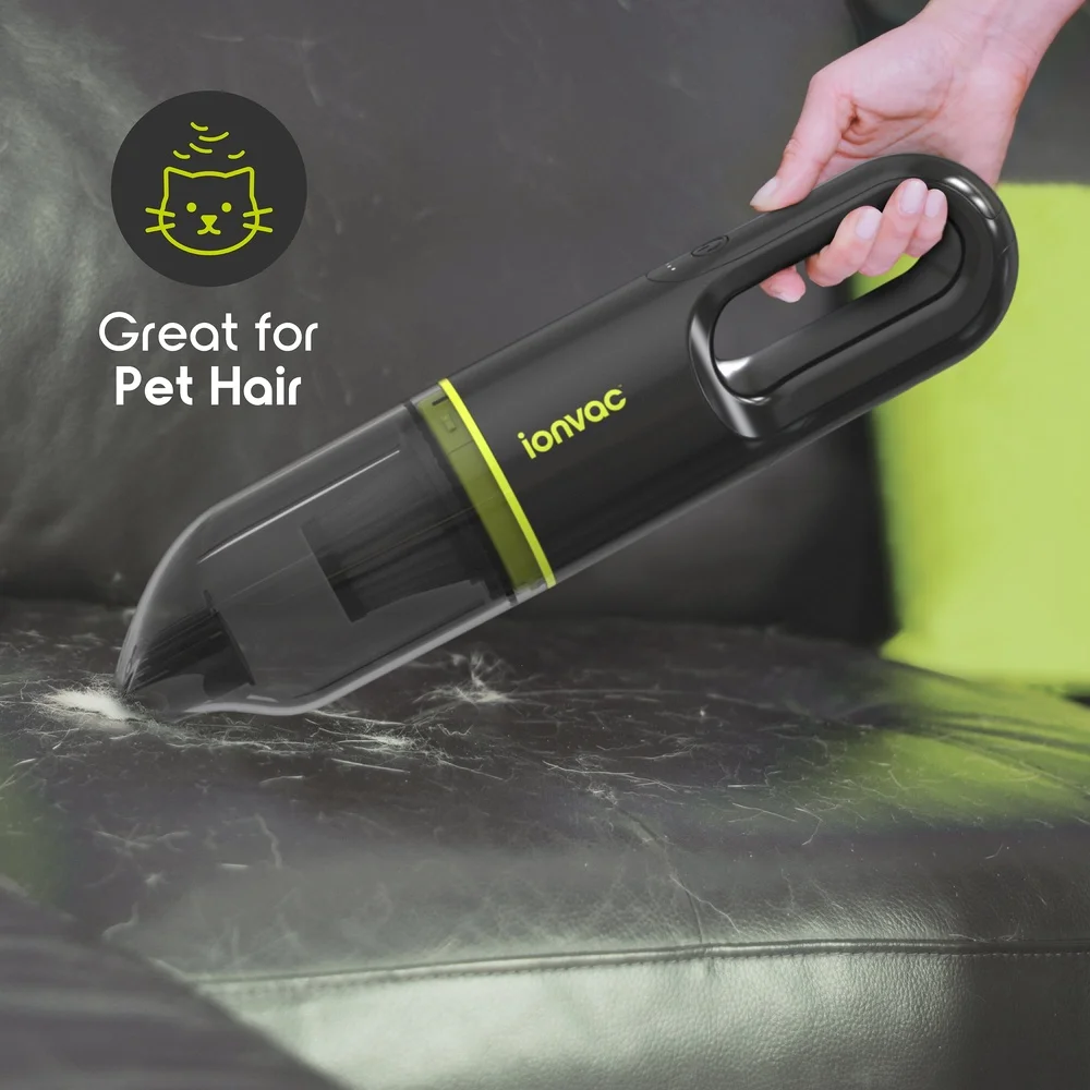 Легкий беспроводной ручной пылесос, перезаряжаемый через USB, мощный всасывающий многоповерхностный с насадками для щелевой щетки для дома