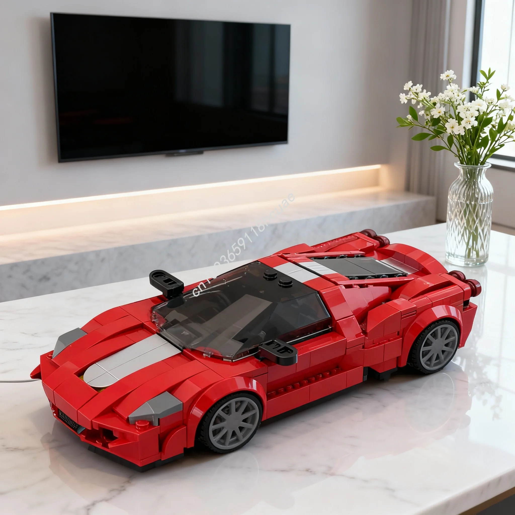 

339pcs MOC Ferrariesd Scuderia Updated City Champions Model Building Blocks Construction Christmas Gift Toys DIY Creative Idea