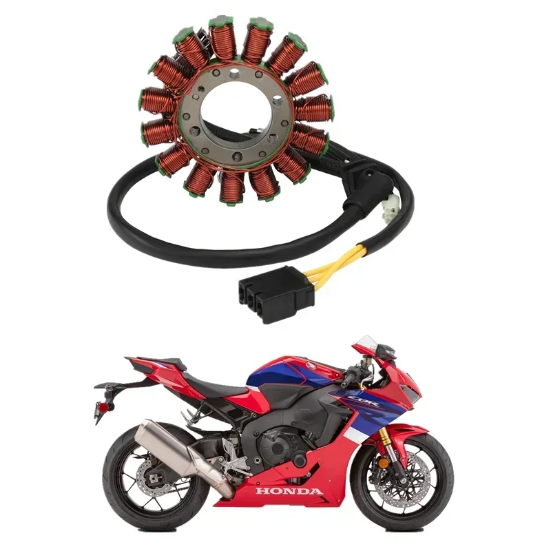 

Для Honda CBR1000RR 2017-2023 CBR1000S 2017-2019 Запчасти для мотоциклов Аксессуары Генератор Магнето Статор Катушка