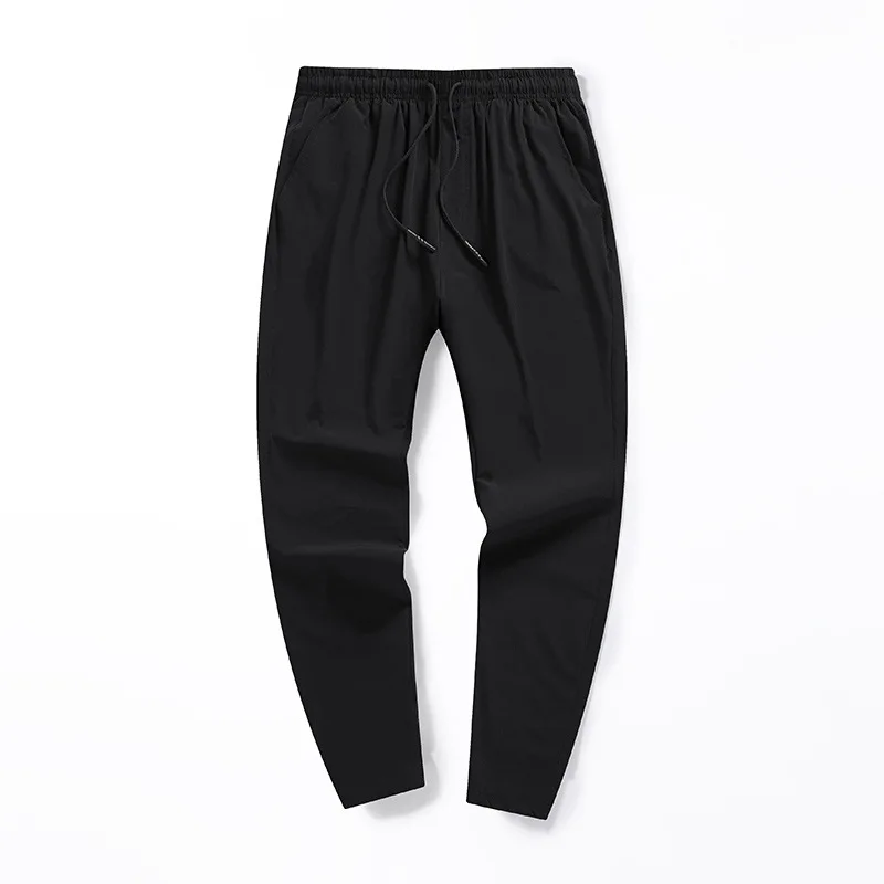 

Summer Thin Ice Pants Men's Casual Loose Leggings New Fashion Sports Casual Straight Nine-point Pants