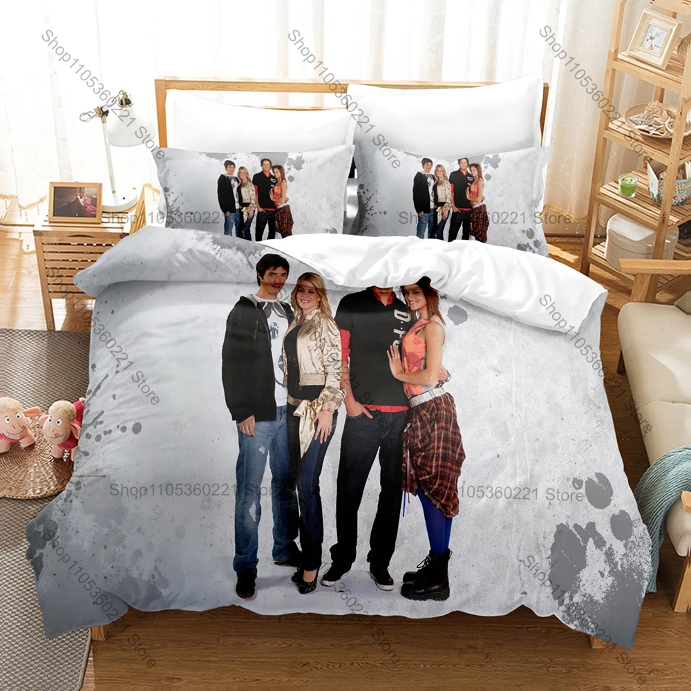 Rebelde Way Themed Duvet Cover + 2 Pillowcases Popular Show Graphic Cozy Home & Dorm Bedding
