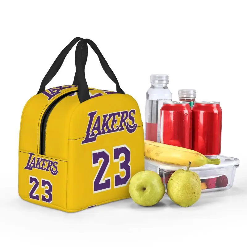 Physical Culture Basketball Sport Insulated Lunch Tote Bag for Women Resuable Cooler Thermal Bento Box Work School Travel