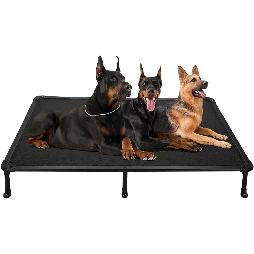 Groot Hondenbed Voor Grote Honden Zwart Cwc2002 Xx-Groot Uniek Ontworpen No-Slip Voeten Voor Binnen Of Buiten Gebruik Accessoires Huisdier Kussen
