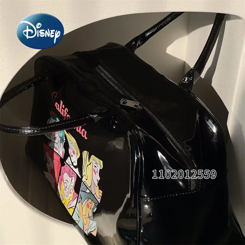 Disney Princess New Women's Portable Travel Handbag Luxury Brand Fashion Women's Travel Bag Cartoon Cute Handbag Large Capacity