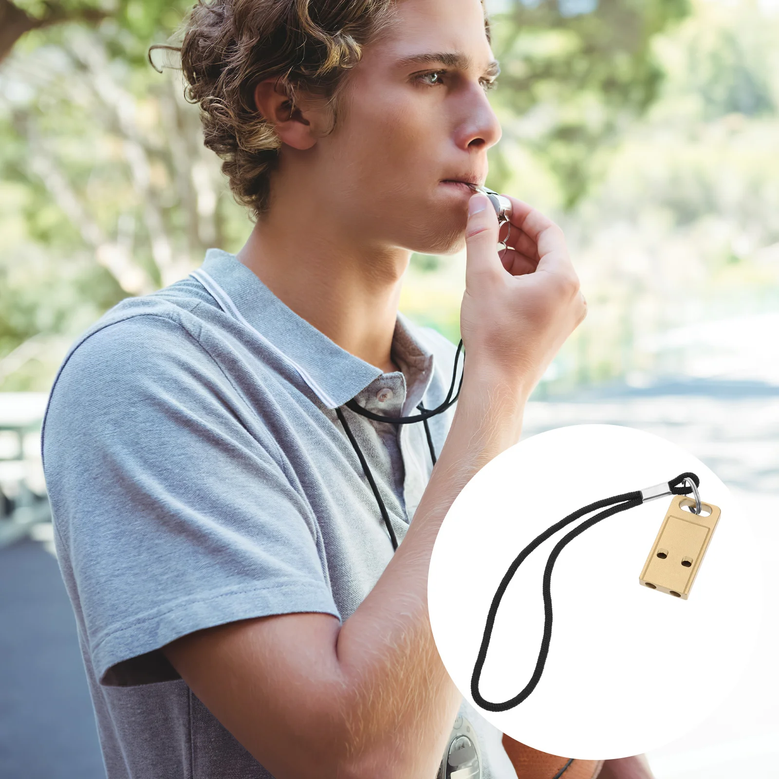 صافرة الطوارئ المحمولة صفارة إنقاذ بصوت عال المعادن متعددة الاستخدام المشي لمسافات طويلة التخييم الرياضة في الهواء الطلق الحكم كرة السلة التدريب