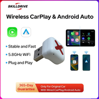 Skilldrive 2025 Wireless CarPlay Adapter Wireless Conversion Box Bluetooth WiFi Fast Connect Plug Play For OEM Wired CarPlay Car