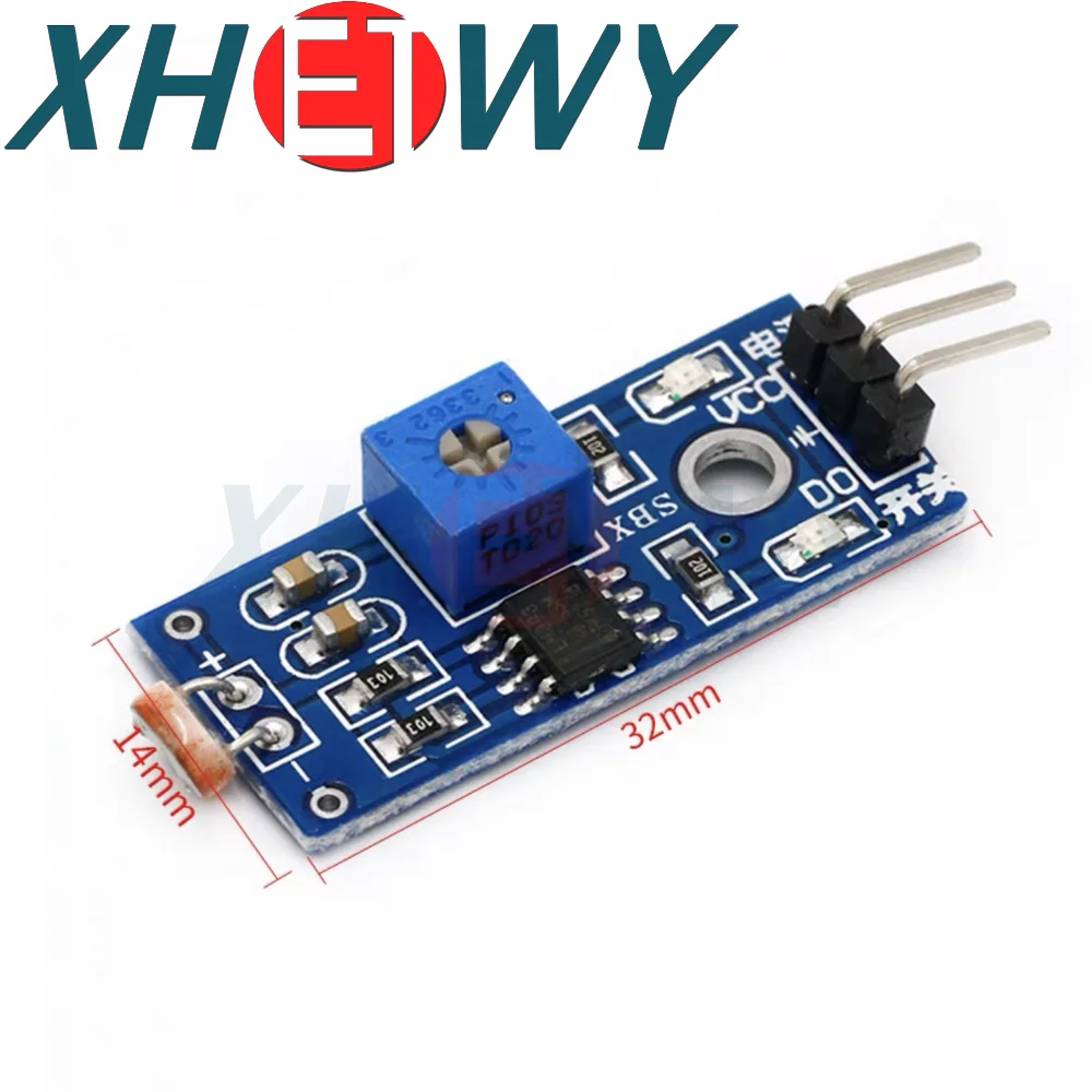 Photosensitive resistor sensor module photosensitive light detection intelligent car accessories compatible with UNO R3