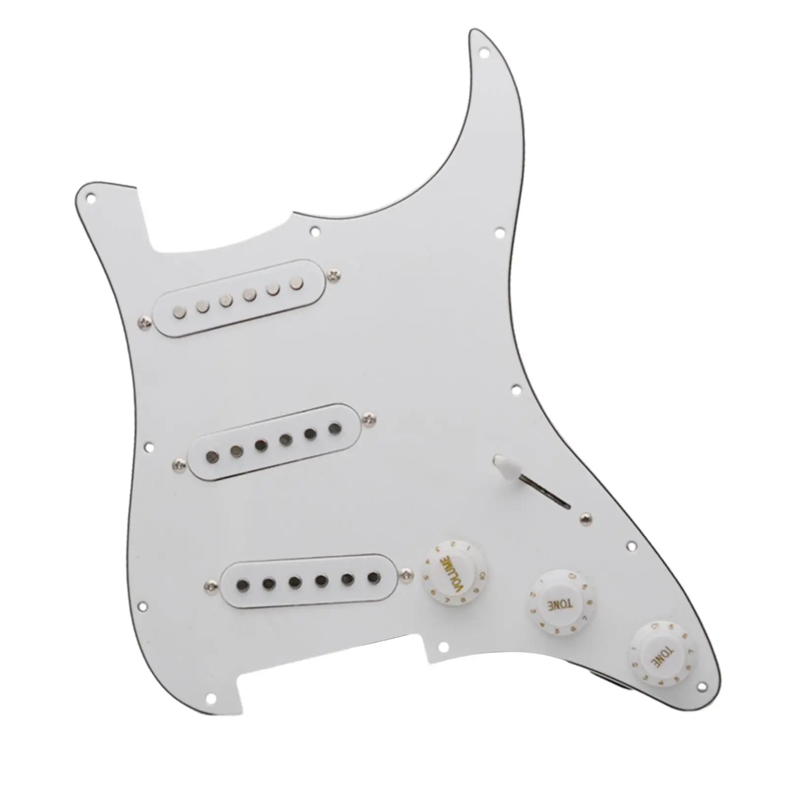 11 Hole Loaded Guitar Pickguard Metal Scratch Plate Electric Guitar Parts Durable Smooth Surface Vintage Decoration Replacement