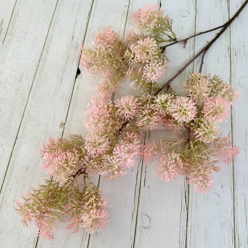 5 Stück Künstliche Blumen, Kieferngras, Plastikpflanzen, Garten-Hochzeits-Hintergrunddekoration, Künstliche Nebelblumen, Heimdekoration, Party-Blumen – Detail 11