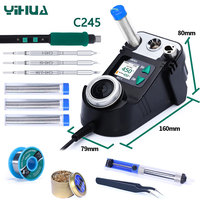 YIHUA Precision Solder Station Kit With C210 C245 Tip Rapid Heating Small Portable LCD Adjustable temp 982-V Mini Rework Station