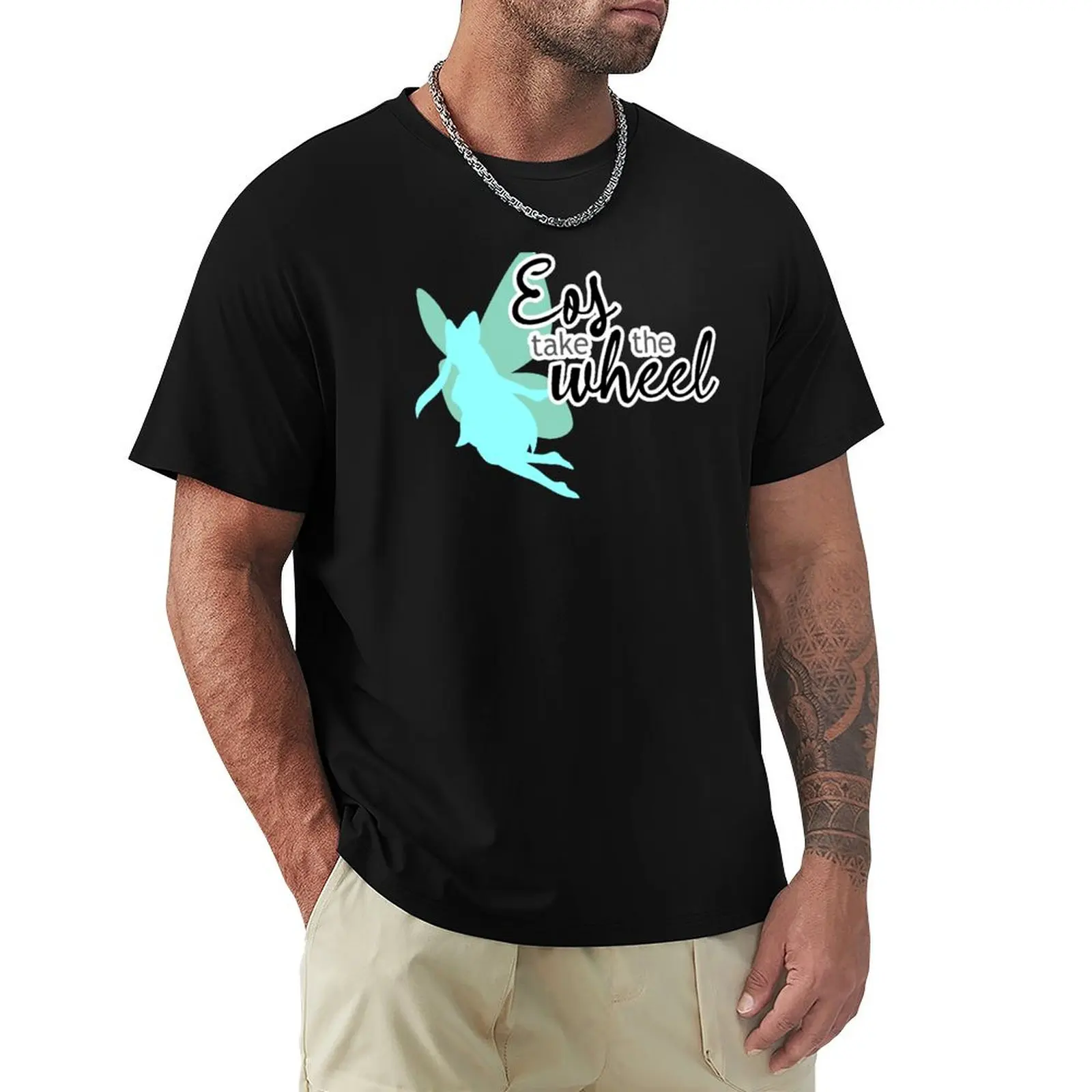 Eos take the Wheel [FFXIV] T-Shirt Soft Cotton Print T-Shirt