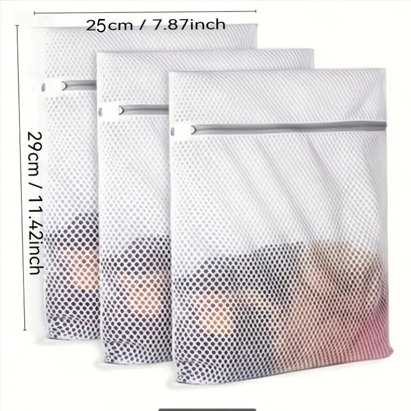 1/3PCS Thickened High-Density Mesh Laundry Bag Breathable Durable Tear-Resistant For Delicate Underwear Sweaters Washing Machine