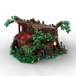 Building block MOC-98101 Fairy House Forest Architecture Tree Root Tree House 1220PCS Adult and Children's Birthday Toy Gift