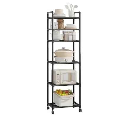 

Multi Story Kitchen and Bathroom Storage Rack with Durable Steel Wire Frame Household Microwave Holder