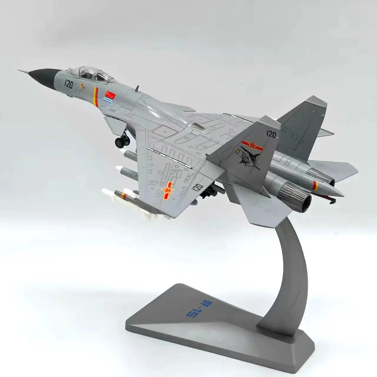 

1/72 Scale J15 Flying Shark Model Diecast Alloy Fighter Jet Chinese Carrier Based Aircraft Gift Collection