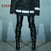 Kobiety Patchwork Thigh High Boots Pointy Toe Stiletto Heels Knight Boots Ladies Motorcycle Boot Runway Over the Knee High Boot 2
