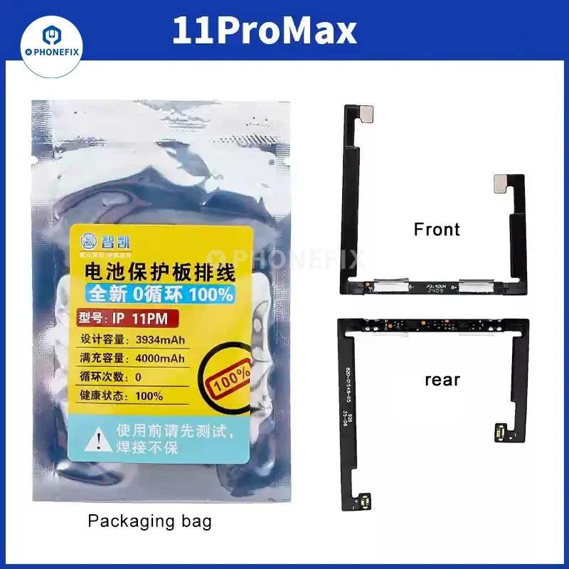 100% Geteste Batterij Beschermbord Flex Kabel Voor Iphone X 11 12 13 14 15 Pro Max Plus Reparatie Versleuteling Chips Gebruik