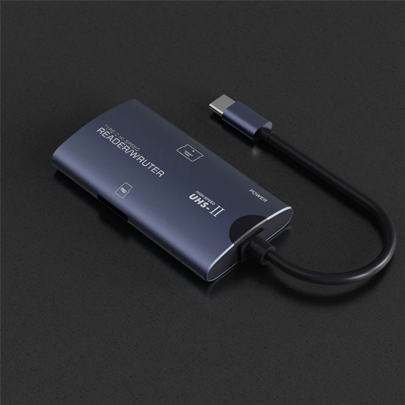 AAAEL-High-Speed Multi-Function CF Card Reader Type-C (TF+CF) TF Aluminum Alloy Computer Mobile Phone Two-In-One Card Reader