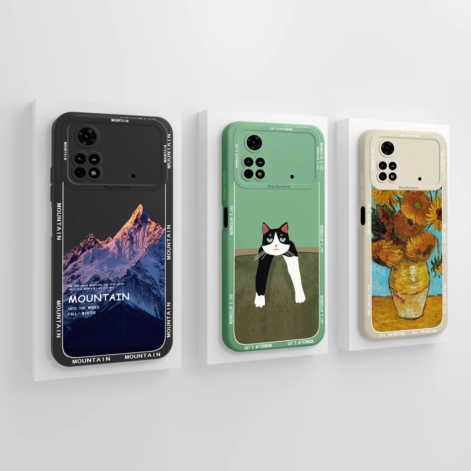 For Poco M4 Pro Phone Case New Design Camera Protector For Xiaomi Poco M4Pro 4G 5G Liquid Silicone Soft Shockproof Back Covers