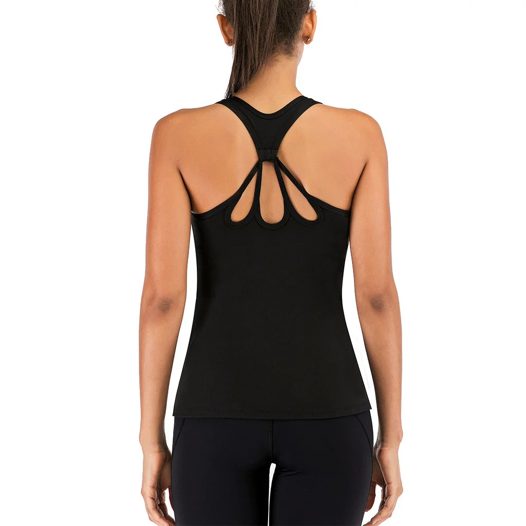 Yoga Vest Sport Singlet Women Athletic Fitness Sport Tank Tops Gym Running Training Yoga Shirts 2025