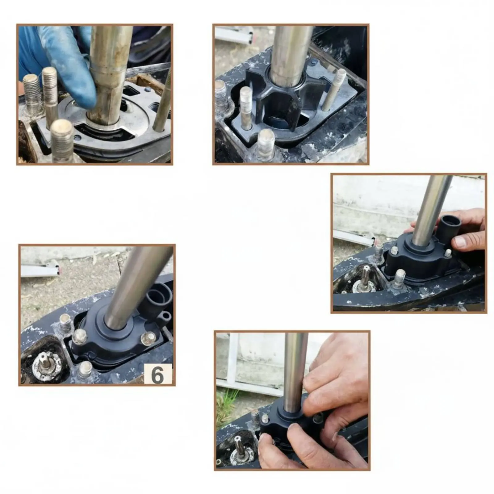Coolant Circulator Impeller Kit High-Quality Rubber and Metal Boat Pump Impeller Kit Prevents Overheating Long-Lasting