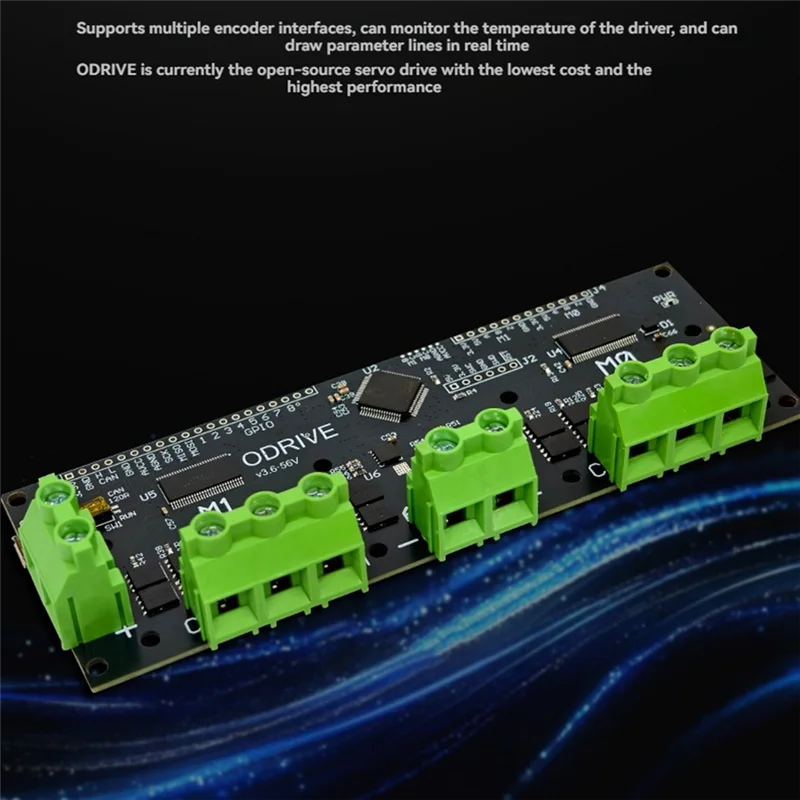 

M18K-прецизионный контроллер двойного двигателя Odrive3.6 56 В с FOC-BLDC, STM32F4 поддержкой нескольких энкодеров