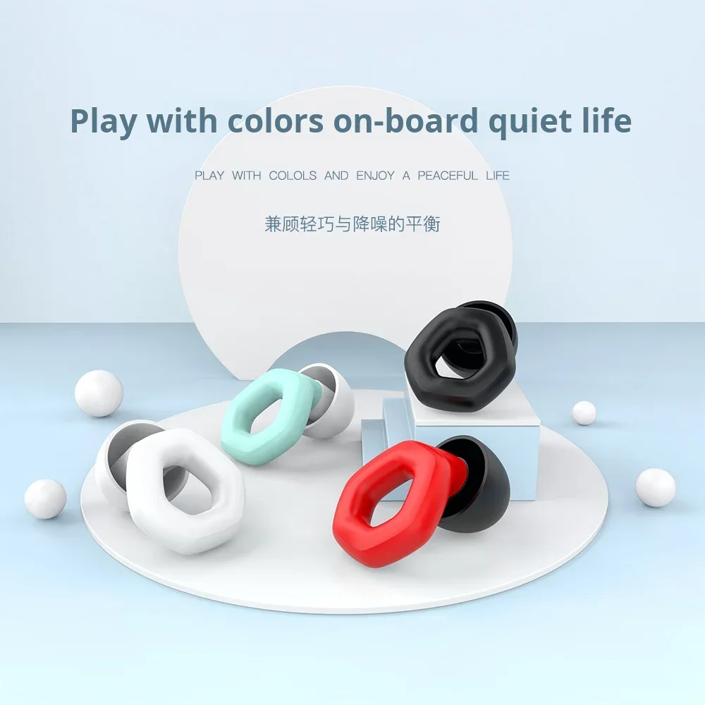 

Silicone swimming earplugs and sleep noise cancelling earplugs - deep sleep, quiet, noise proof, reusable waterproof ear protect