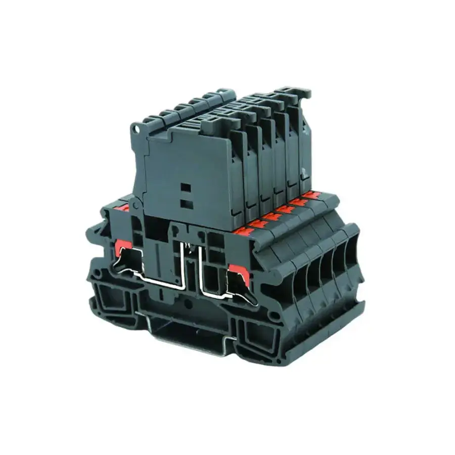 

30pcs PTV4-HESI 4m㎡ RPI Series Side Contact Push-in Spring Connection RPI4-HESI Din Rail Terminal Block Approved by U/L CE RoHS