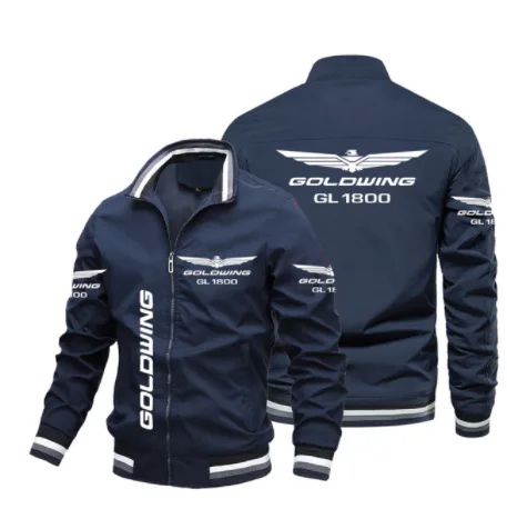 New GOLDWING GL1800 Men's Motorcycle Jacket Motorcycle Logo Men's Casual Trendy Fashion Sports Jacket