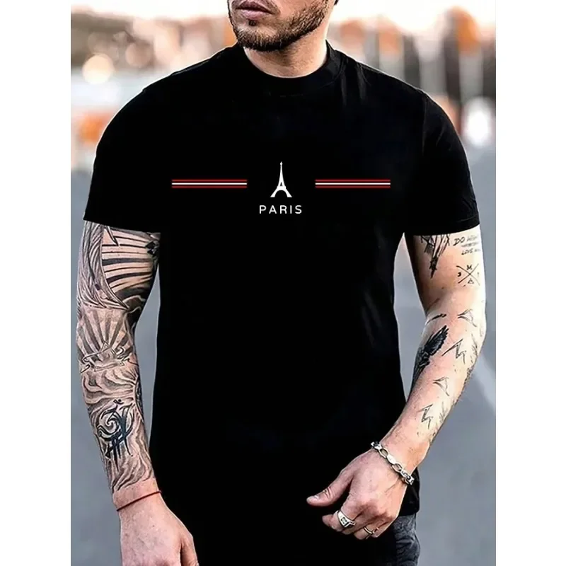 

2025 Men Loose Oversized Short Sleeved T-shirt Men Summer Sports Training T-shirt 100% Cotton Running Tops Fitness Clothes