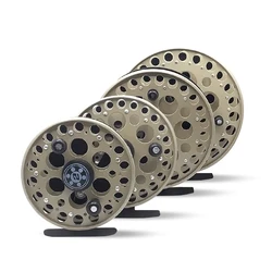 All Metal Fly fishing Reel Left and right Handed 90mm 100mm 125mm 150mm Reel Diameter Ice fishing Freshwater Fishing