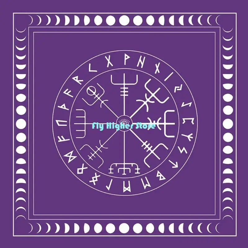 

Квадратная форма маятник гадань алтарь табличка настольная игра для карт для карт рун на столовую ткань Метафизическая игра