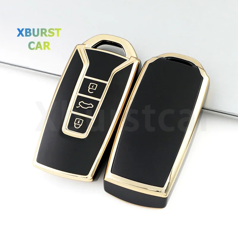 TPU Auto Shell Fob Holder Car Remote Key Case Cover For VW Volkswagen Touareg EL 2019 - 2023 Keyless Protector Accessories