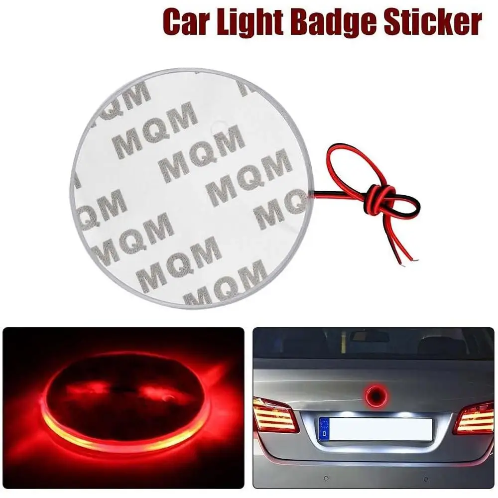 Car 4D Front Grille Logo Badge Emblem Light Lamp 12V for 5 BMW 3, 5, 7 Series, X3, X5, X6 Models